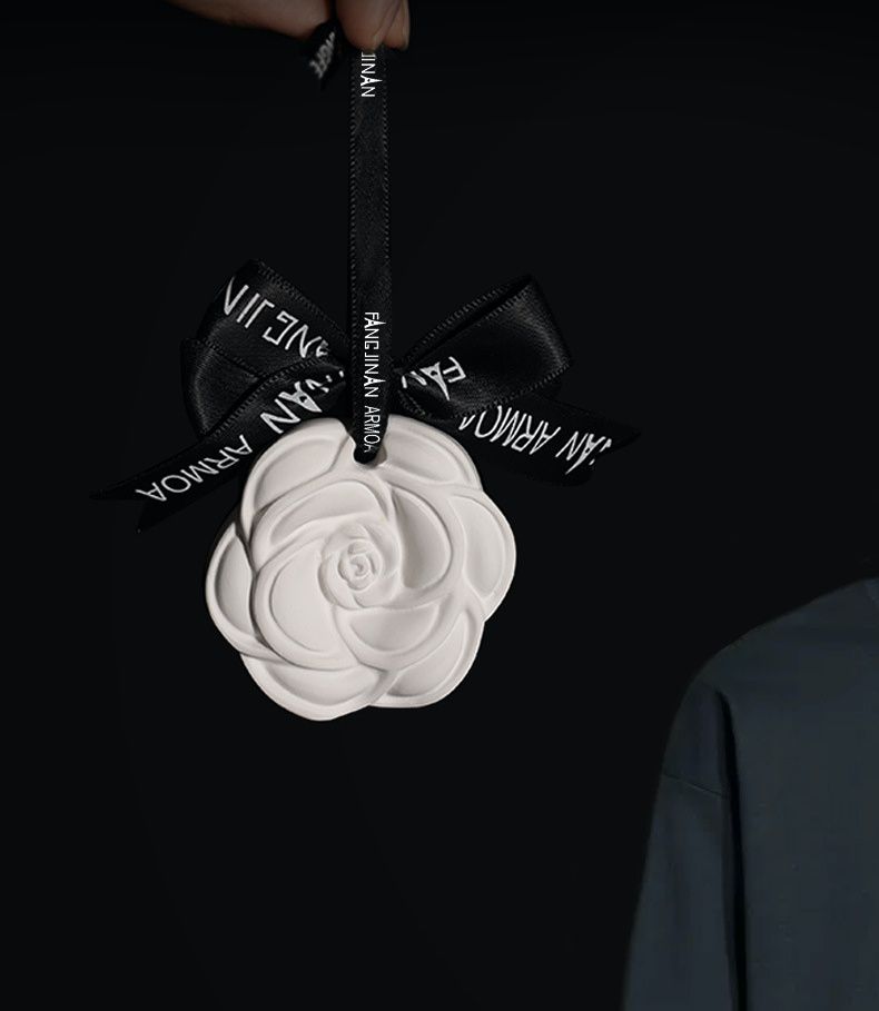 小香風可掛式香氛石膏片-天山暮雪-白+黑