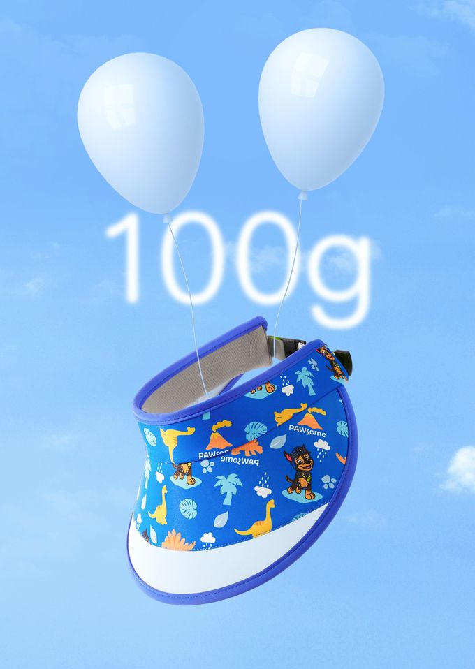 汪汪隊空頂防曬遮陽帽-卡通人物-天天-粉色 (52-58cm)-綁帶顏色隨機