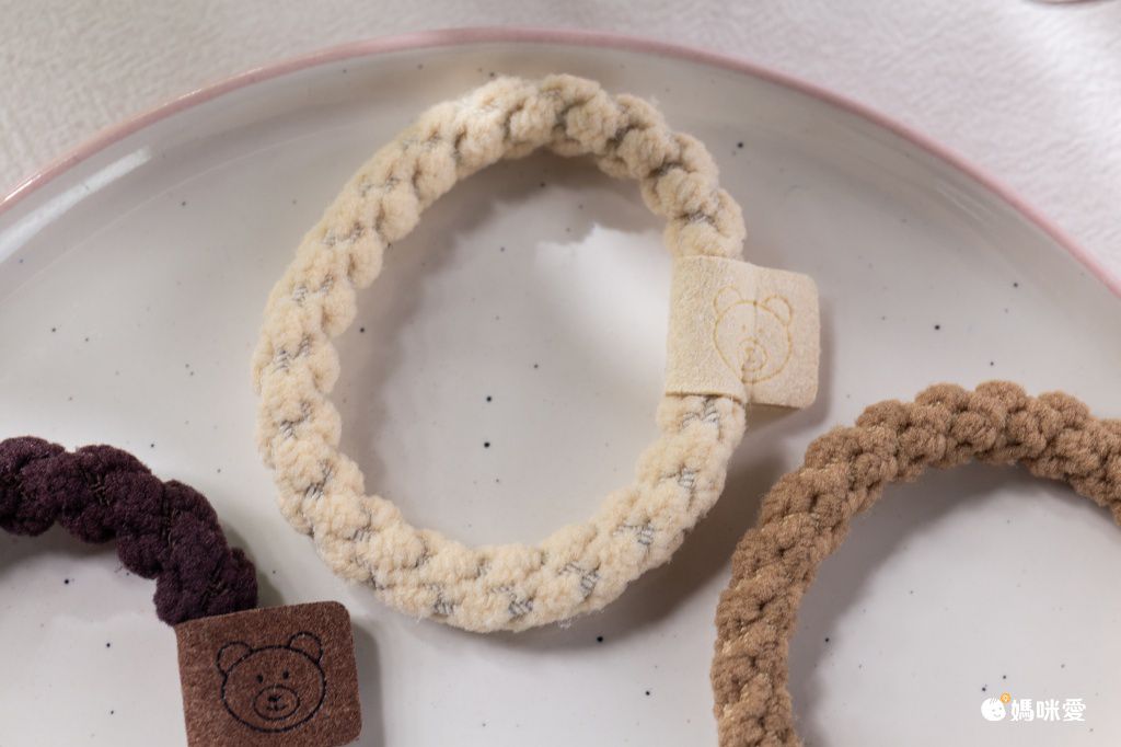 泰迪絨高彈力百搭髪圈(10入組)-熊熊-混色