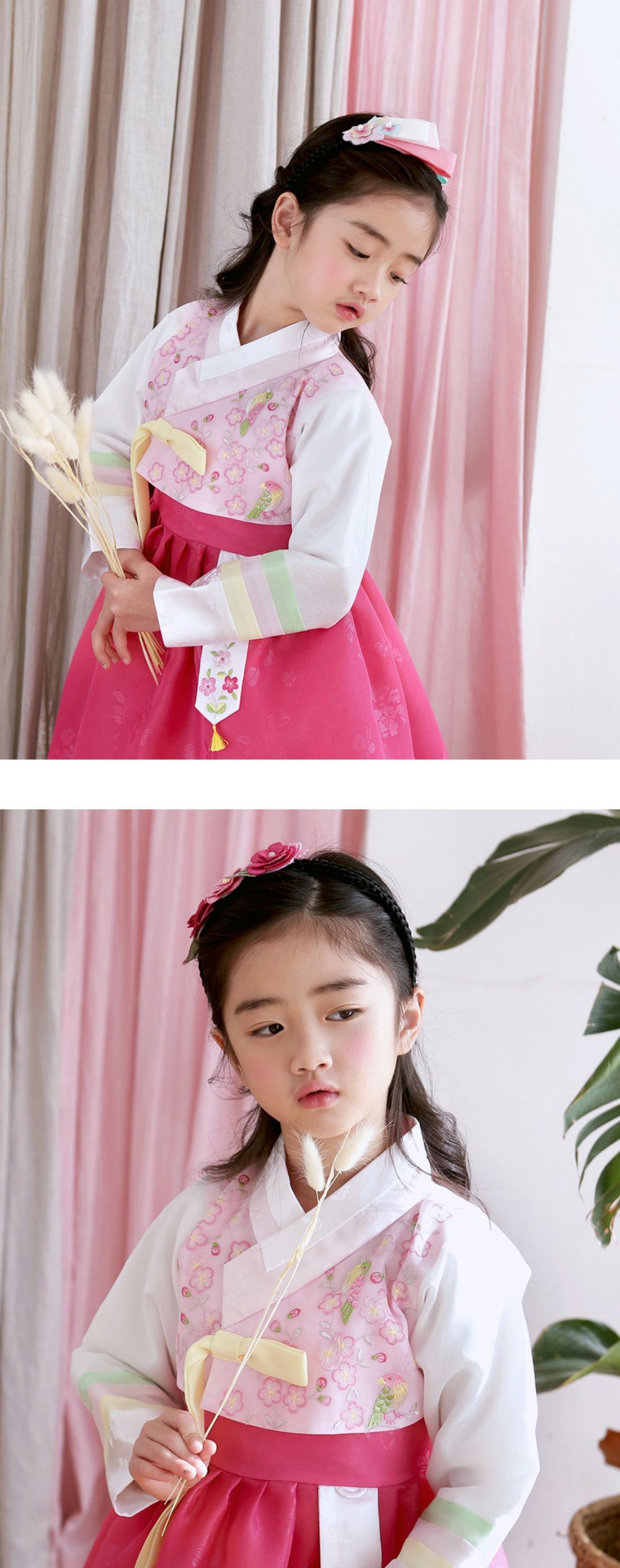 韓國 yedam - 女寶韓服-桃粉-不含頭飾