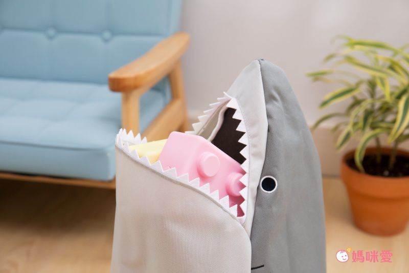 日本 Seto Craft - 動物造型直立式置物袋/收納袋-鯊魚