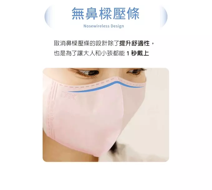 DRX 達特世 - 醫用3D彈力口罩-繽紛系列-幼幼S/兒童M - 多色 - 50入