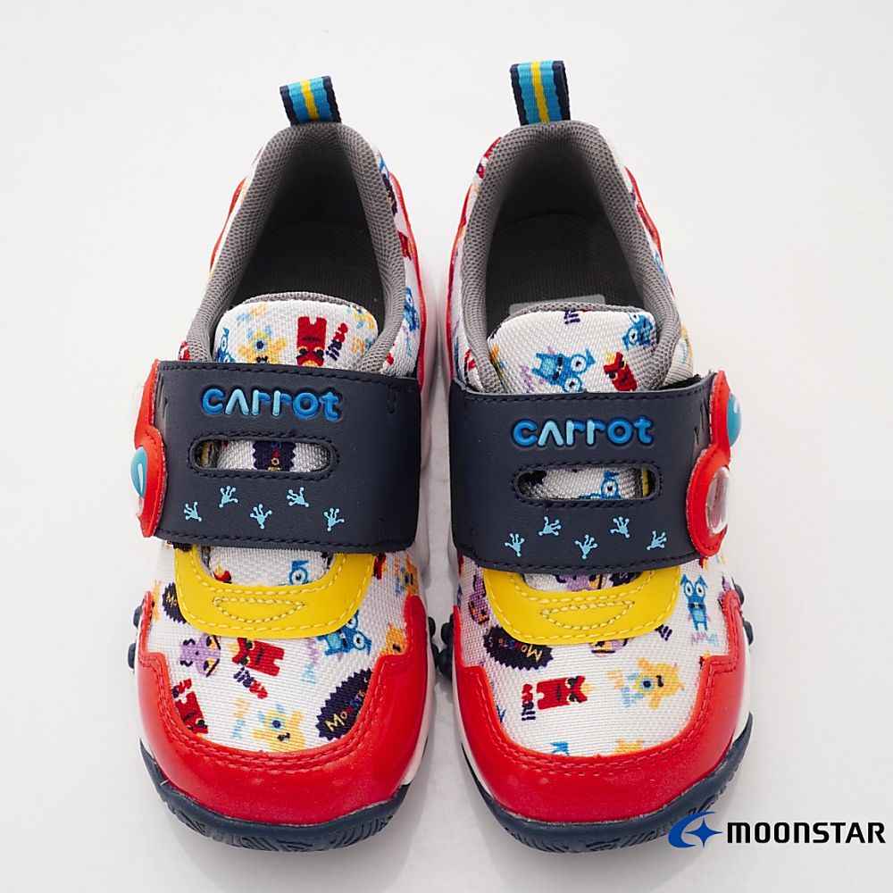 Moonstar日本月星 - 速乾公園機能運動鞋(中小童款)-白紅