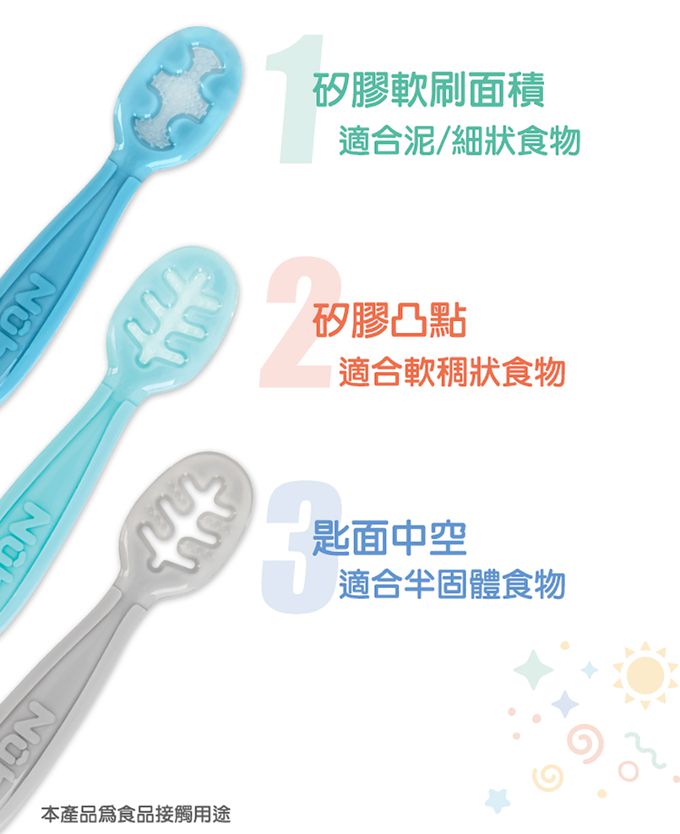 nuby - 學習沾匙3階段組