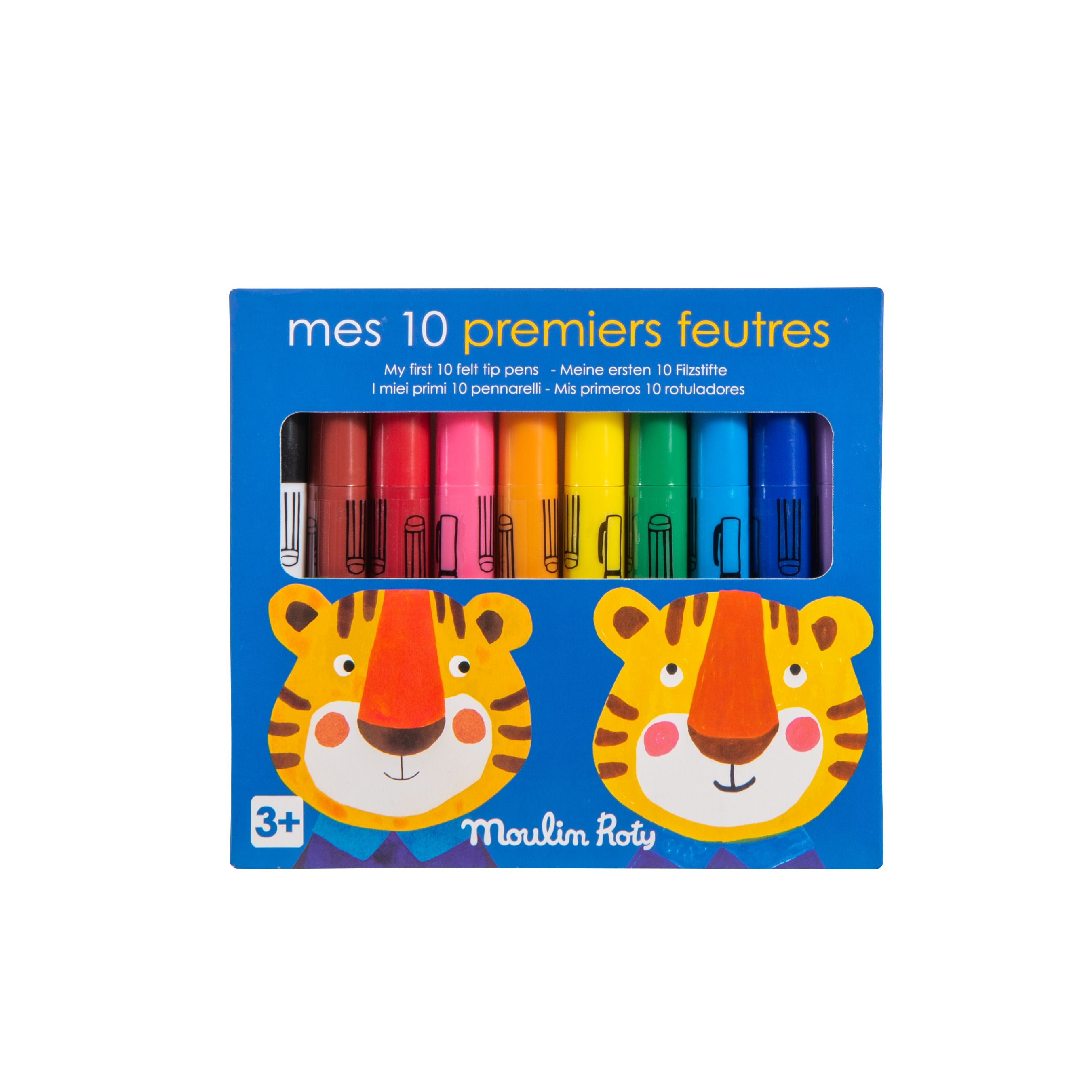 Moulin Roty - 我的第一盒彩色筆(10色)