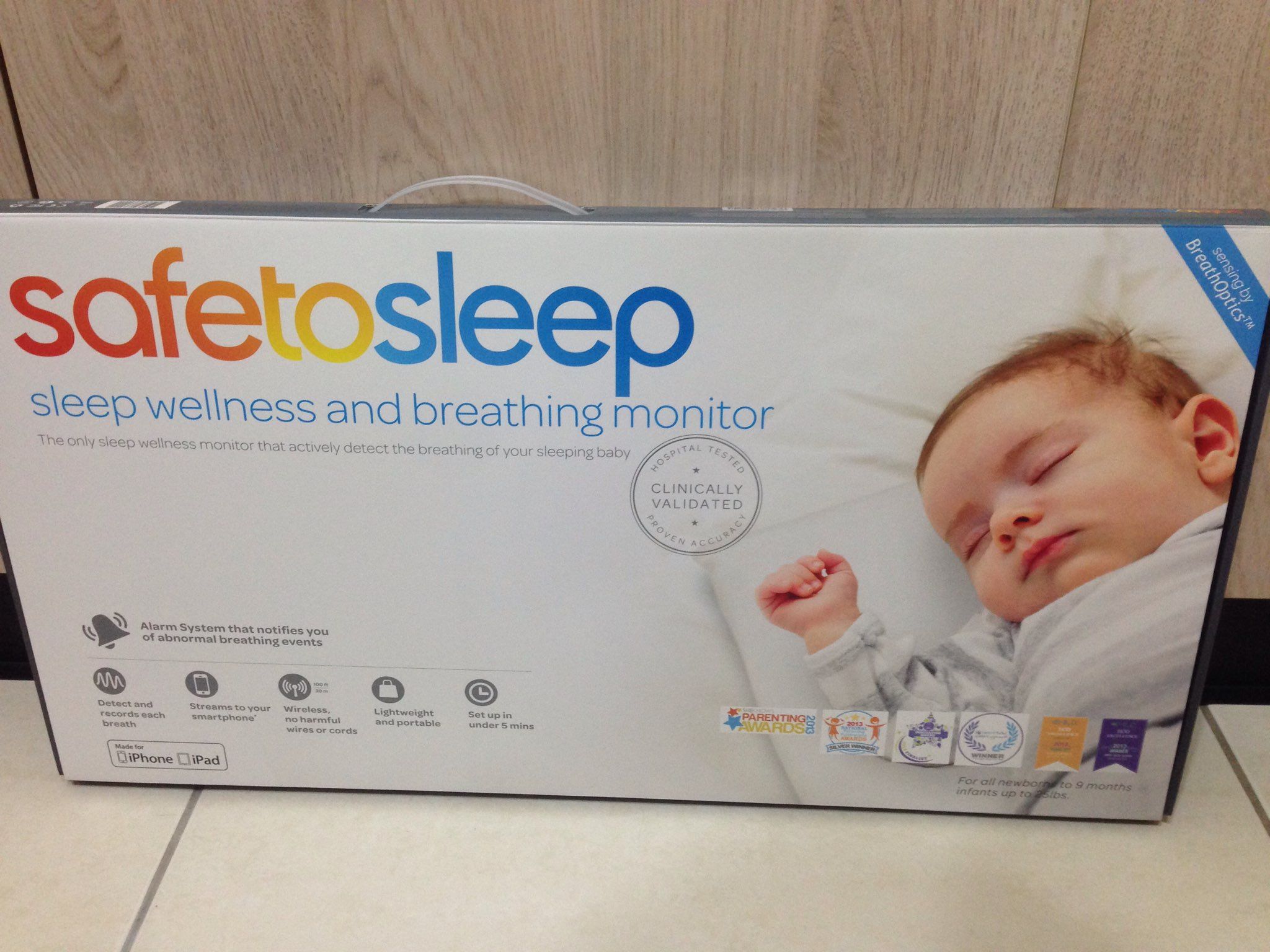 售 SafeToSleep嬰兒呼吸監控床墊