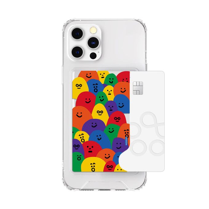 韓國 SHARON6 - 設計款卡夾式手機殼-各種表情