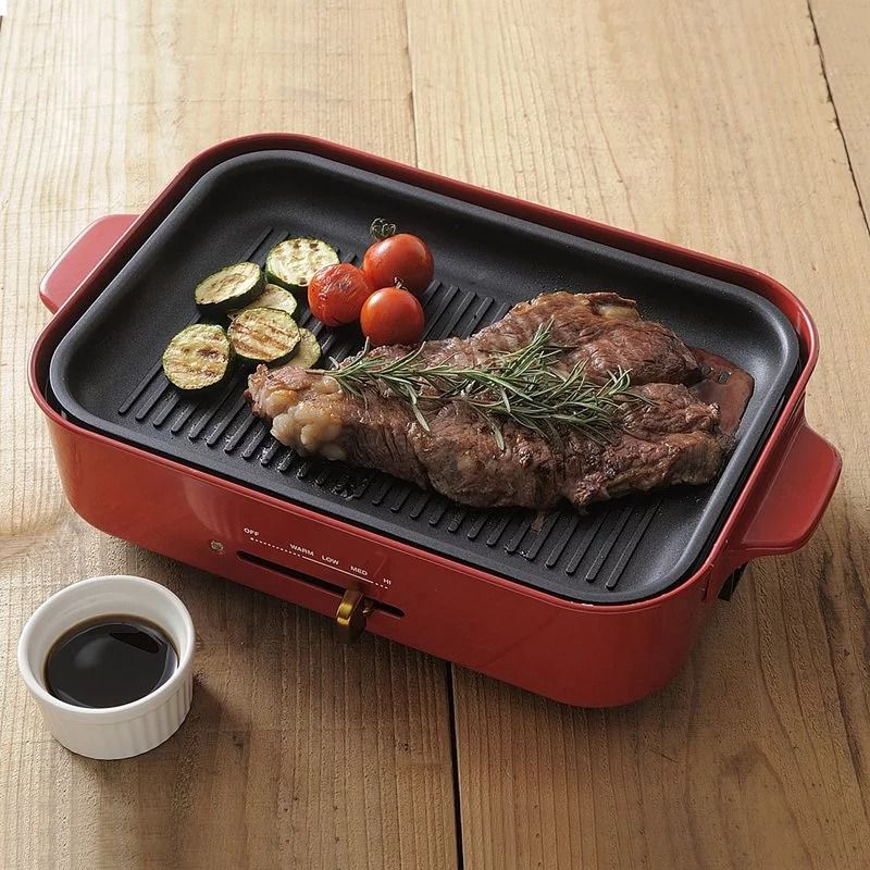 日本 BRUNO - 多功能電烤盤專用配件 燒烤波紋煎盤