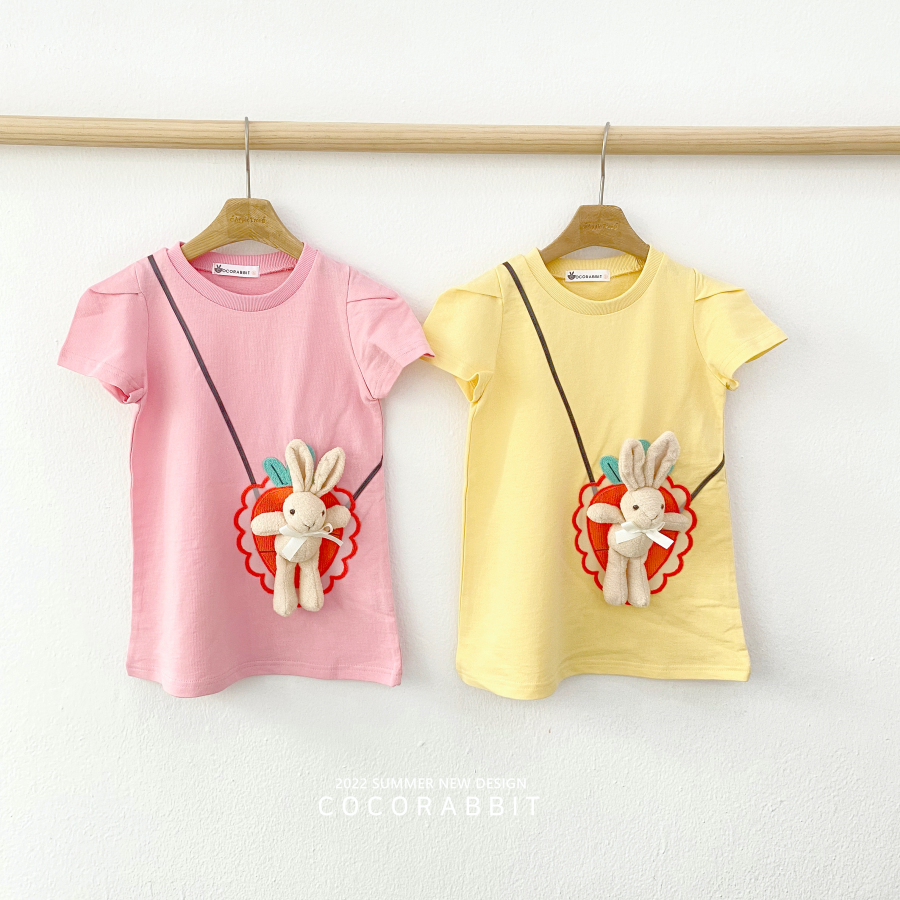 韓國 Coco rabbit - 兔子娃娃假包包洋裝-黃