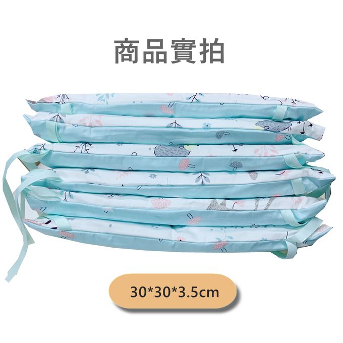 Vanibaby - 純棉可拆洗床圍6片組 (棉心有內膽布套)-花間小熊