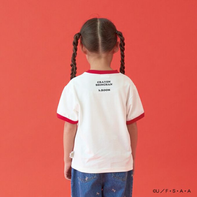 日本 b-ROOM - 聯名限定 短袖上衣-超人小新-紅
