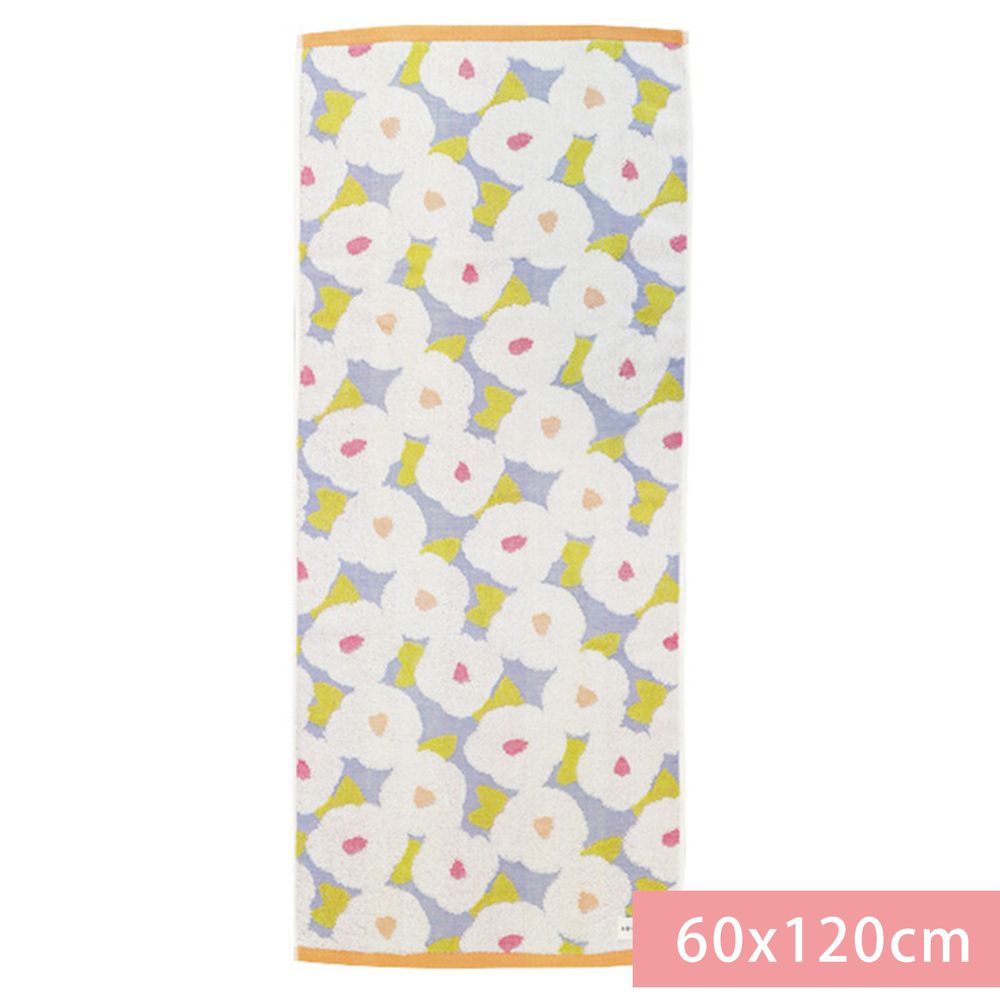 日本代購 - 【SOU·SOU】日本製今治純棉刺繡浴巾-椿文 (60x120cm)