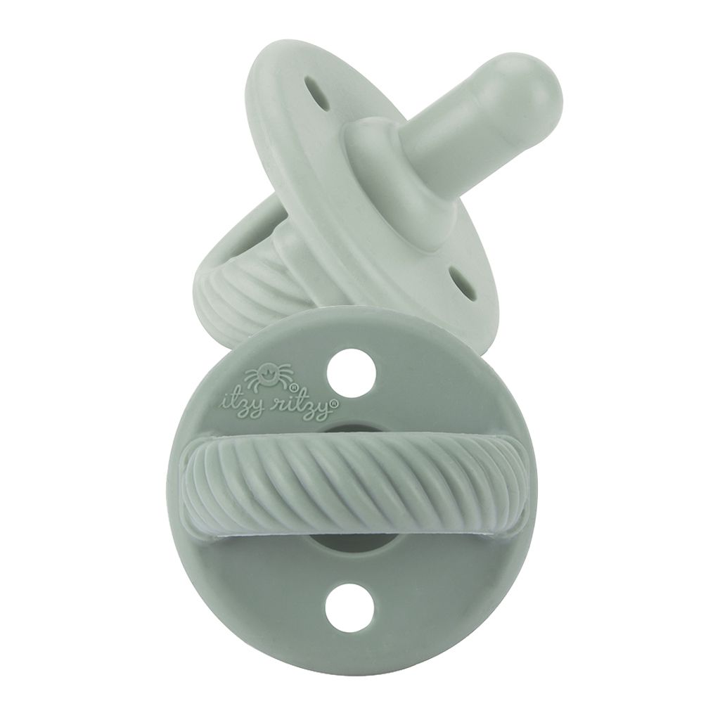 美國Itzy Ritzy - 造型矽膠安撫奶嘴(兩入組)-森林綠