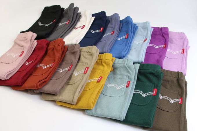 日本 Chil2 - EDWIN聯名款 舒適彈力長褲-米白