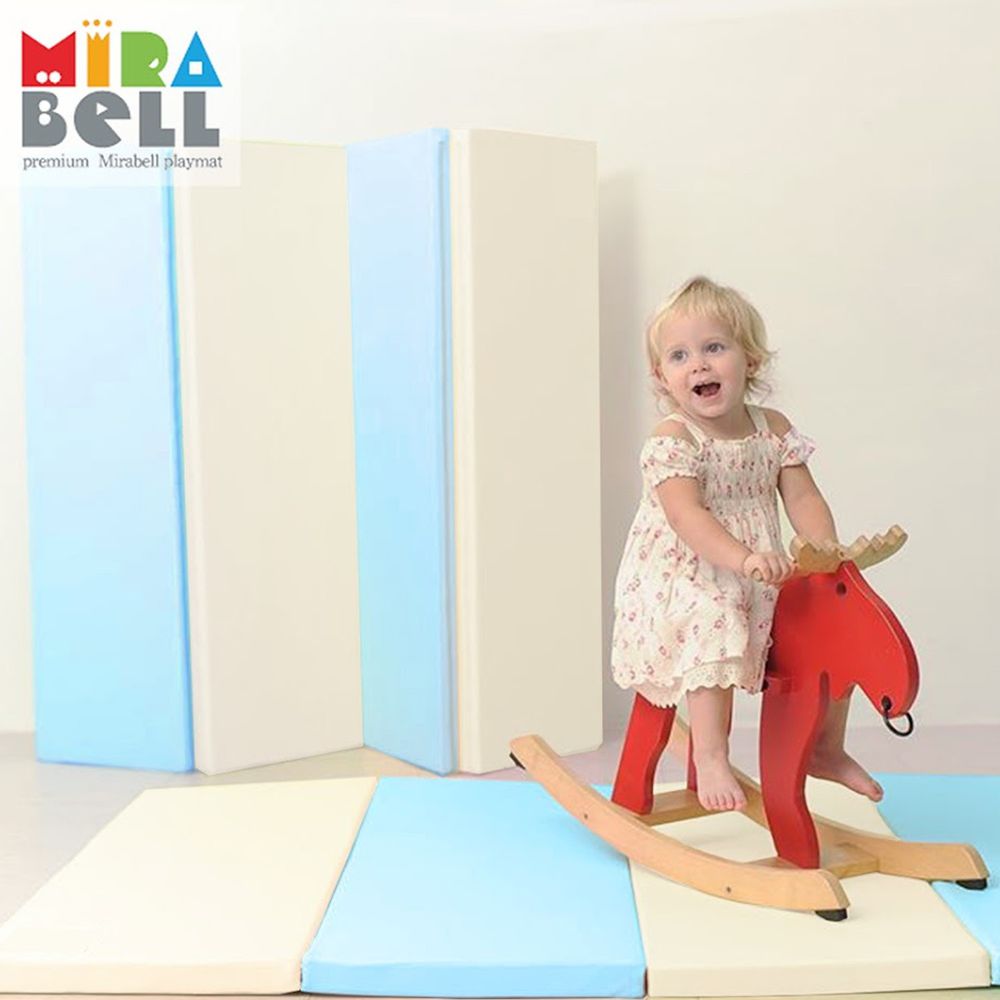 Mirabell - [韓國原廠]摺疊軟墊地墊遊戲地墊-藍色 (200 x 140 x 4 cm)