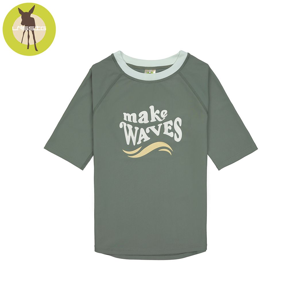 幼童抗UV短袖泳裝上衣-掀起浪花