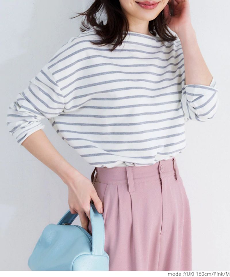 日本 COCA - 後腰鬆緊西裝寬褲-深灰