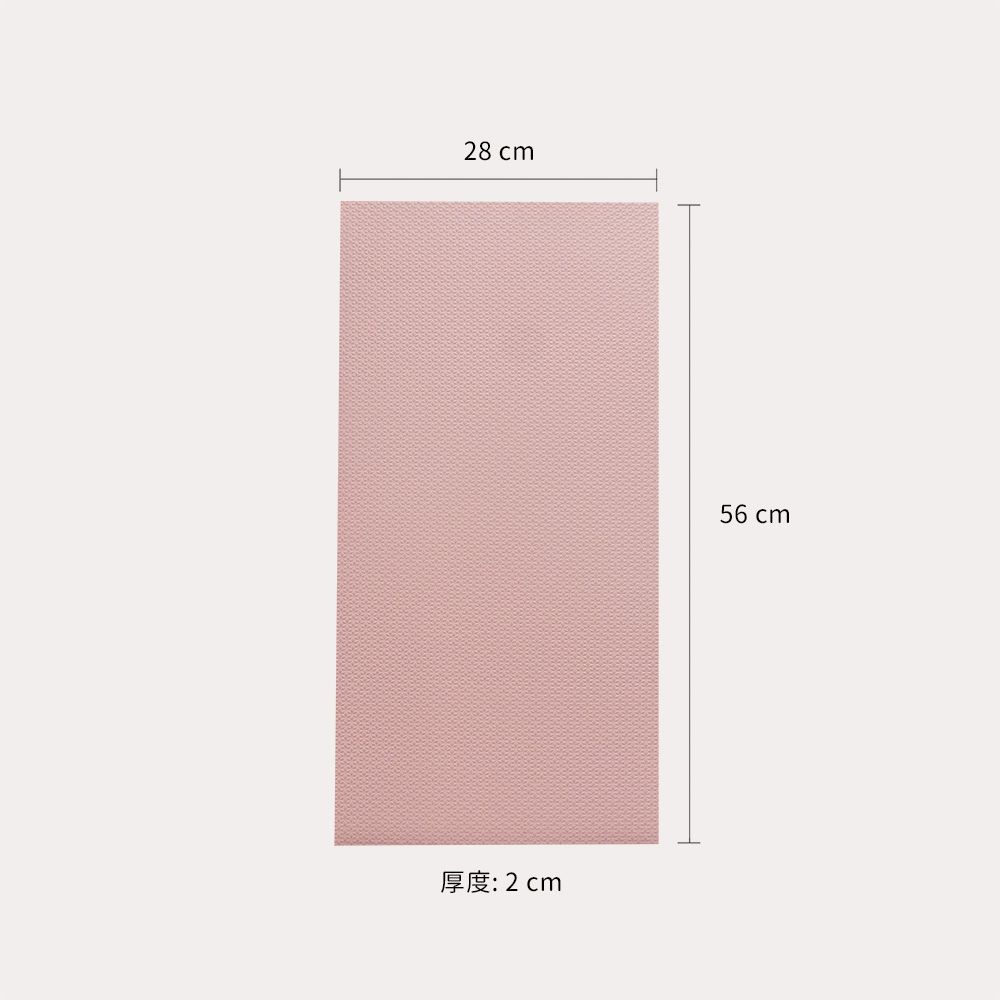 EVA無毒防撞壁貼-粉藍 (28cm*56cm*2cm)-一包6片裝