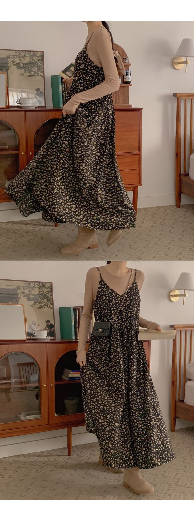 韓國女裝代購 - 搭配必備！極簡薄透長袖上衣-拿鐵咖 (FREE)