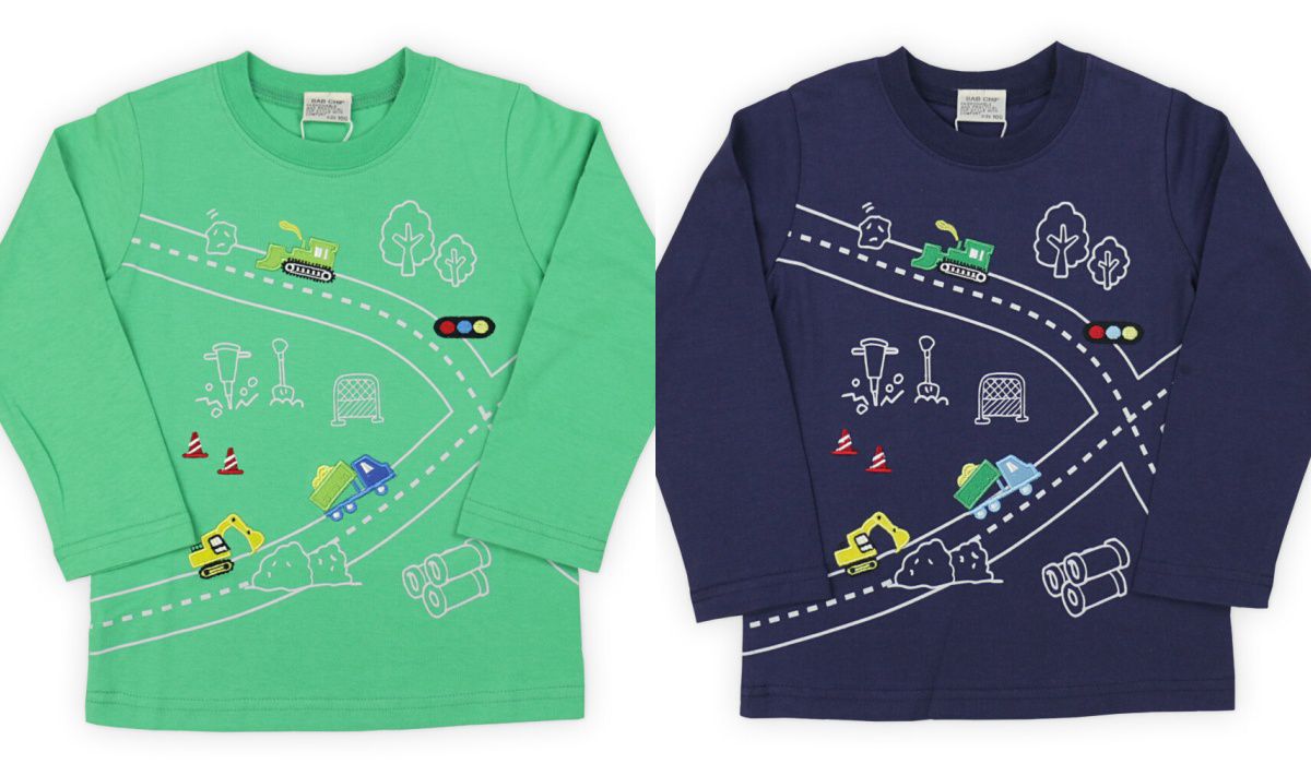 日本服飾代購 - 純棉刺繡X印花長袖上衣-三條路-黃