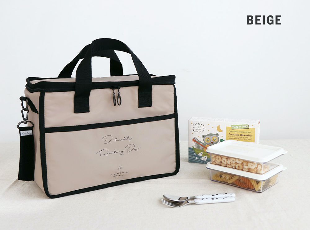 韓國 Conitale - 保冷保溫野餐袋/推車袋-迷霧藍