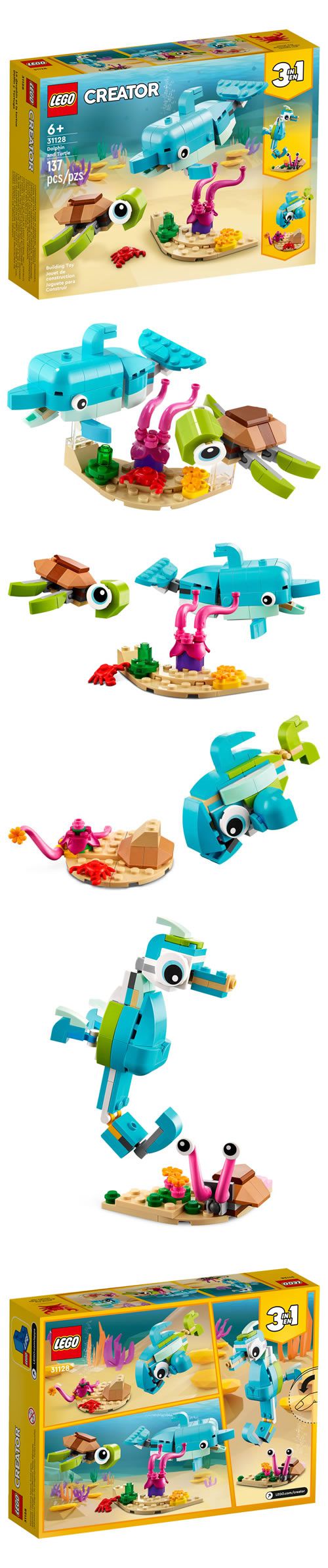 樂高 LEGO - 樂高積木 LEGO《 LT31128》創意大師 Creator 系列 - 海豚和烏龜-137pcs