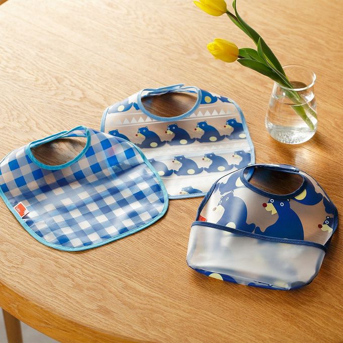 akachan honpo - 用餐圍兜3件組-小熊