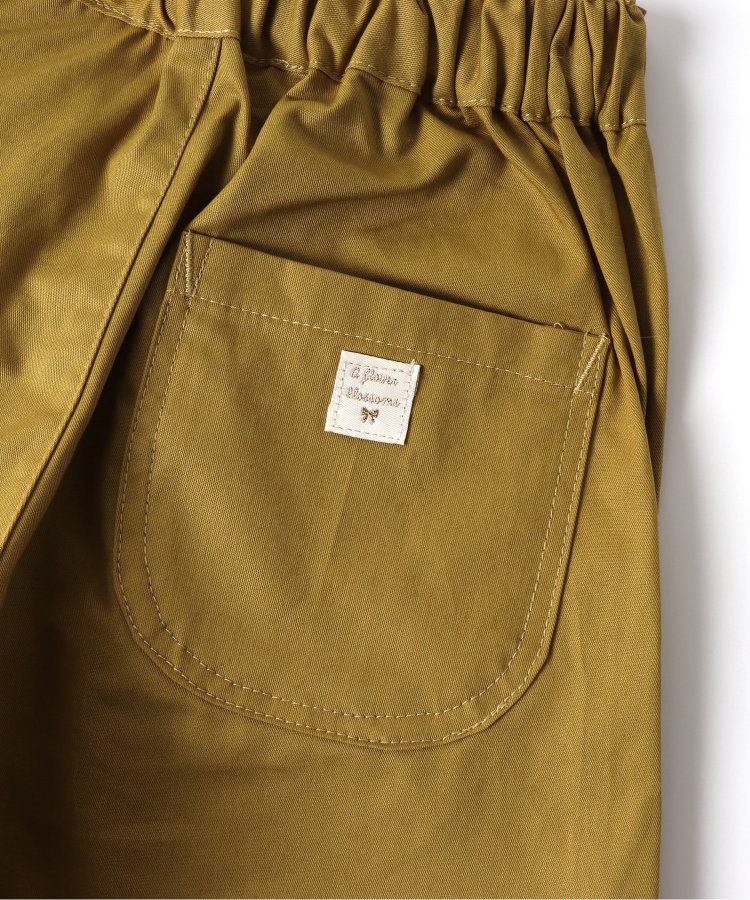 日本 apres les cours - 小奢華金屬鈕扣俏麗褲裙-棕色