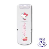 吉祥刻印 - Hello Kitty 50週年系列-美好未來(1) 橡皮事務回墨印章/小圓章-紫色墨-印面尺寸:圓形直徑1.2cm