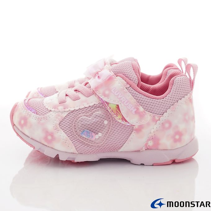 Moonstar日本月星 - 月星LV系列甜心運動款(中大童段)-運動鞋-粉