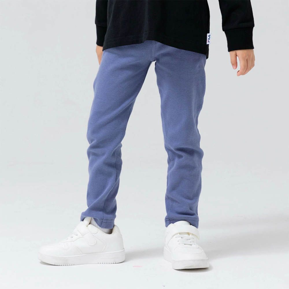 品牌熱銷 百搭彈力伸縮長褲-灰藍紫