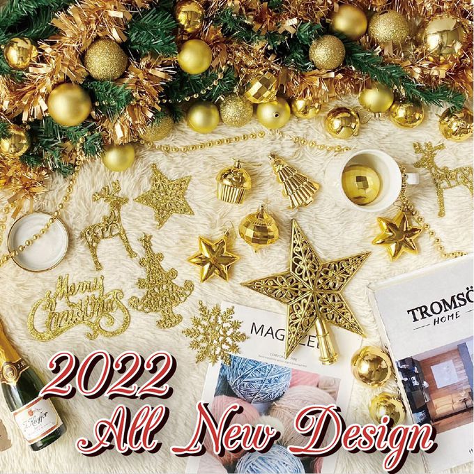 TROMSO - 豪華松針下雪聖誕樹-丹麥典藏金紅 (180cm)