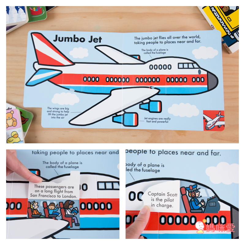 Lift-the-Flap Tab: On the Go 交通工具翻翻書