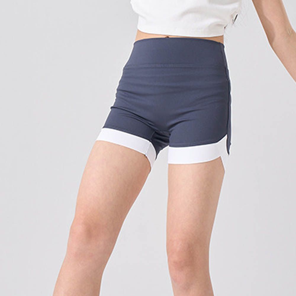 高彈三分內搭褲/瑜伽褲-藏青