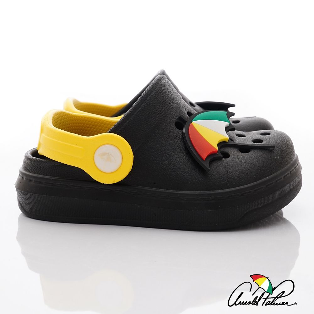 Arnold Palmer 雨傘牌 - 布希懶人拖鞋(小童段)-拖鞋款-黑色