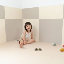 Pato.Pato - EVA無毒防撞壁貼-暖灰乳白 (28cm*56cm*2cm)-一包6片裝