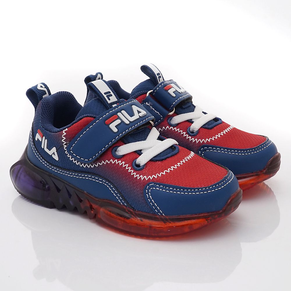 FILA - FILA康特杯電燈運動鞋款(中大童段)-運動鞋-紅藍