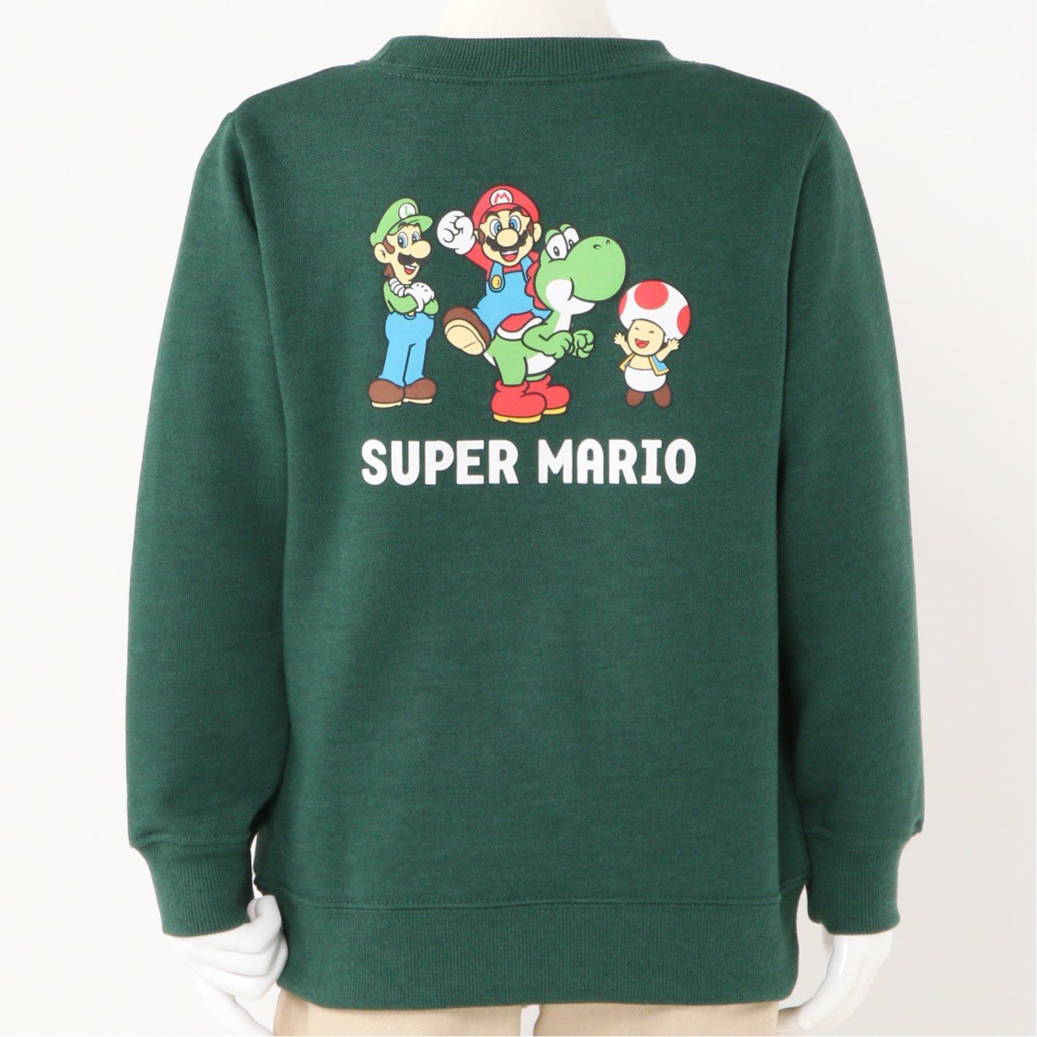 日本千趣會 - Nintendo系列 印花圓領長袖上衣-瑪利歐水管-簡約黑