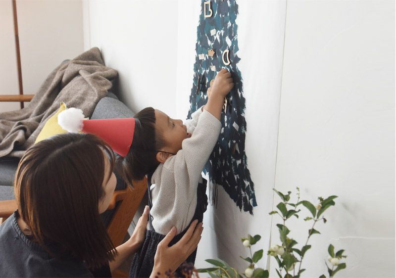 日本 kukka ja puu - 日本製 天然木輕量掛飾9件組-聖誕夜