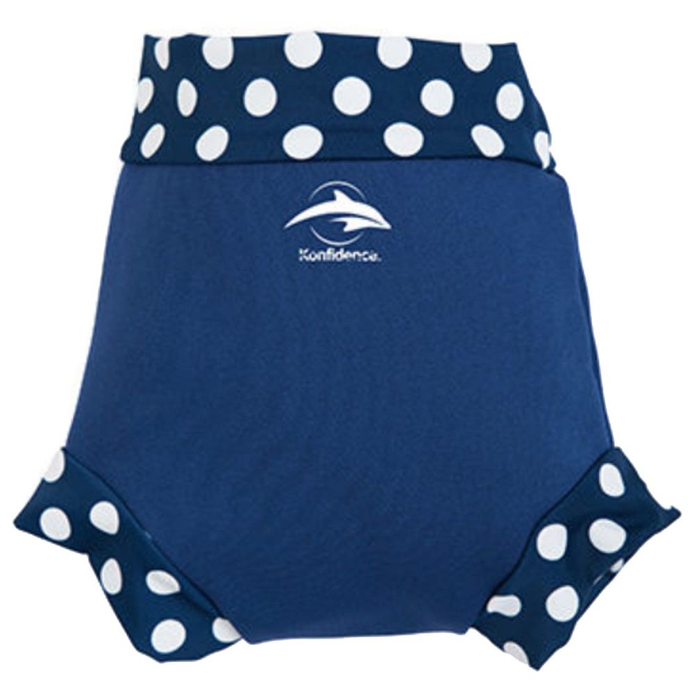 英國康飛登 - KF NEO Nappy 嬰兒游泳尿布褲(加強防漏層)-海軍藍/點點