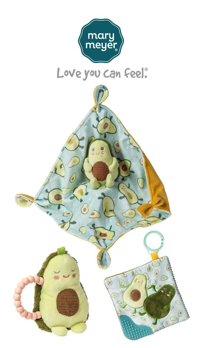 美國 MaryMeyer 蜜兒 - 酪梨臻藏禮盒（手搖鈴＋安撫巾+沙沙紙）