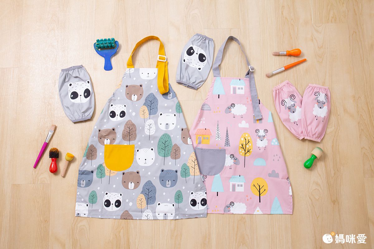 兒童防水畫畫衣 x 圍裙