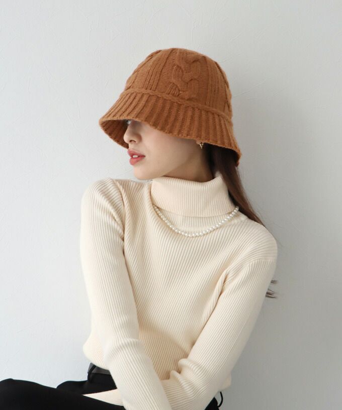 日本 BLUE EAST - 麻編編織鐘形帽-軍綠