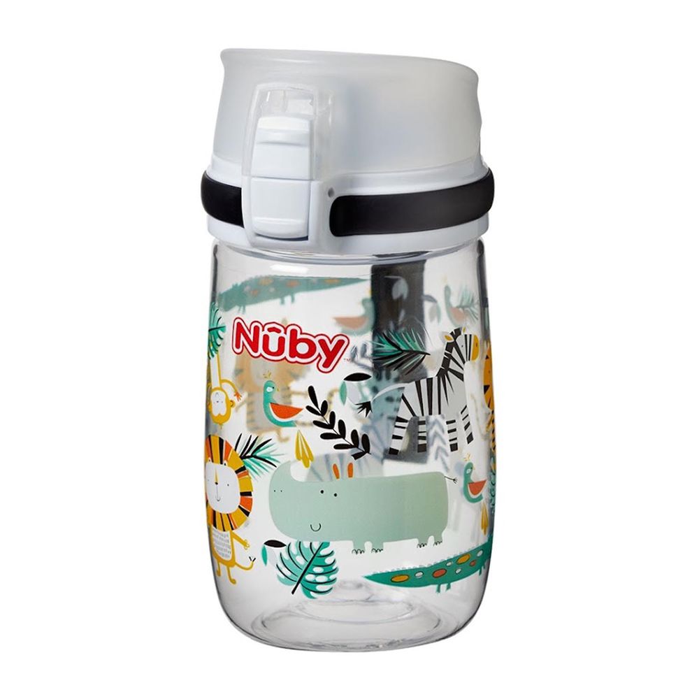 Nuby - 晶透直飲杯-動物派對-300ml