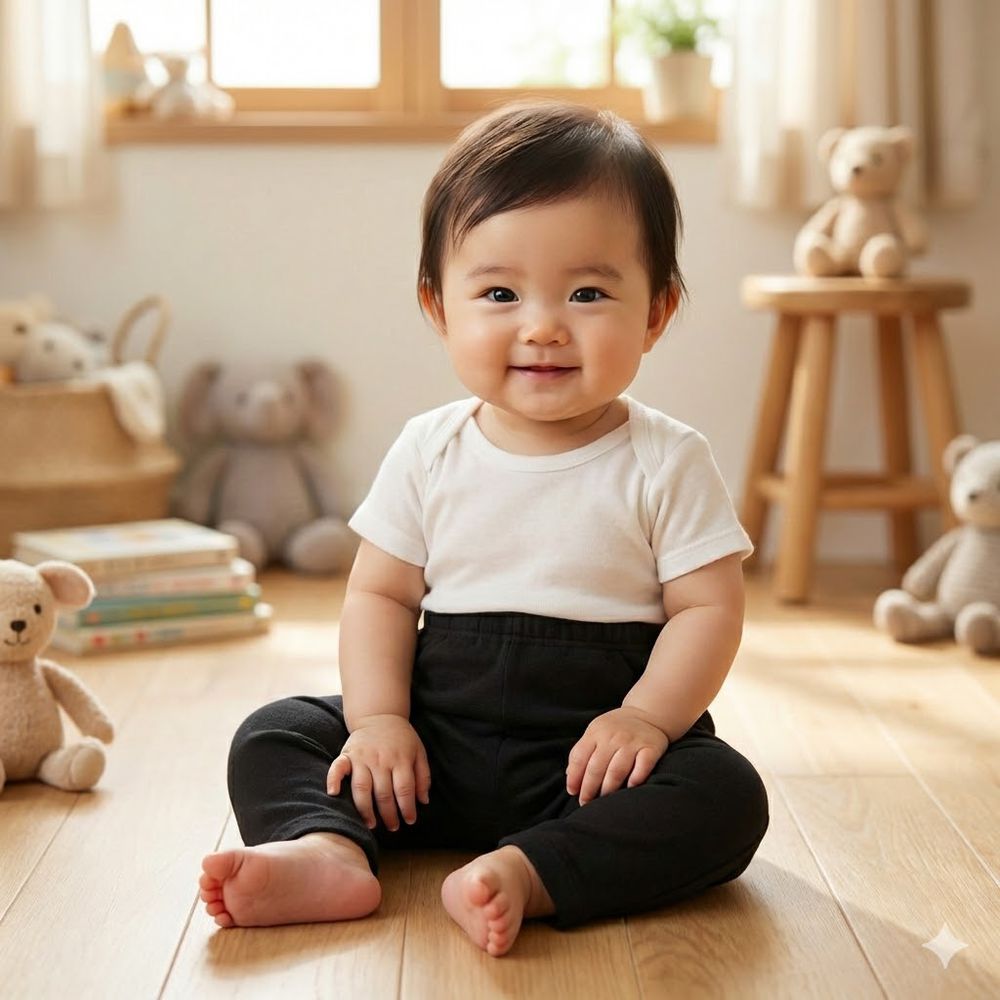 7分經典褲-耐摩擦-黑色