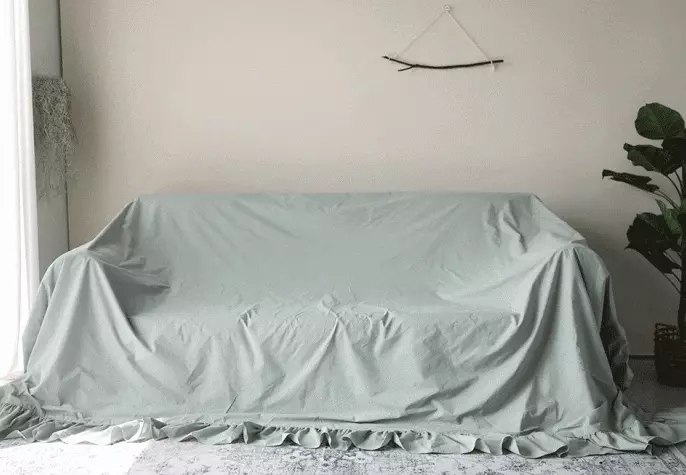 韓國 Prielle - 60支高密度棉防水防污沙發套-綠 (220X330)