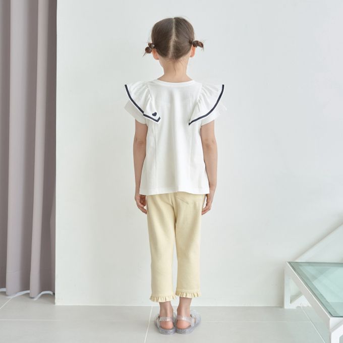 日本 Lycee mine - 雙層荷葉澎澎袖正反穿上衣-薄荷綠