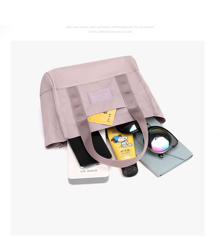 防潑水單肩/斜背小包-黑色 (17x20x12cm)