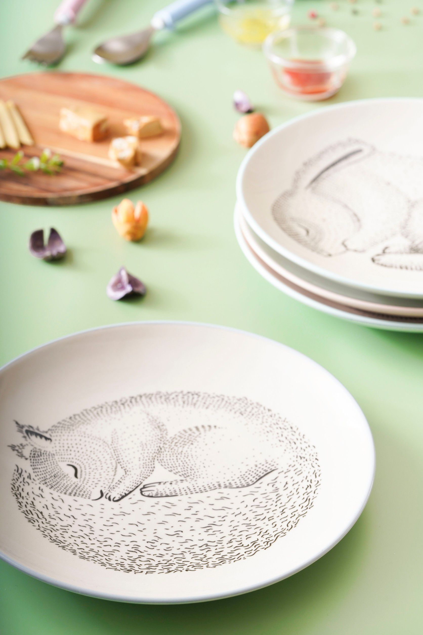 BLOOMINGVILLE - 沉睡森林動物-4/入 8吋盤