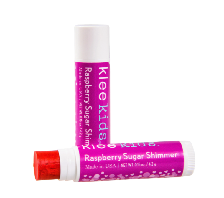 美國 Klee Kids - 時尚明星彩妝組-星辰藍礦物眼影(1g)+甜心粉礦物腮紅(3g)+粉檸檬亮光潤唇膏(4.2g)+寶貝紅亮光潤唇膏(4.2g)+雙頭眼影棒+腮紅刷(共6件)